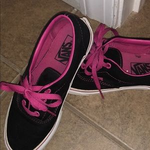 Pink and Black Vans